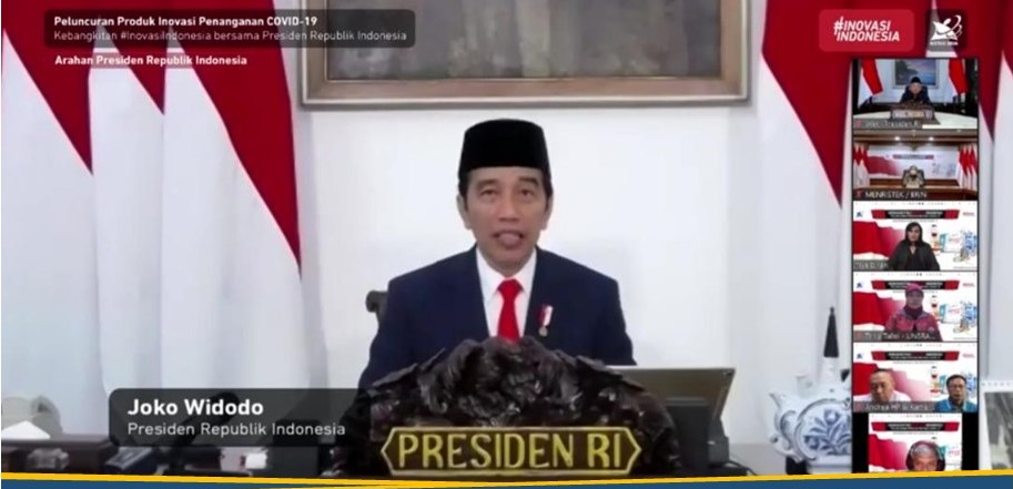 Presiden Jokowi Luncurkan 55 Produk Inovasi COVID-19